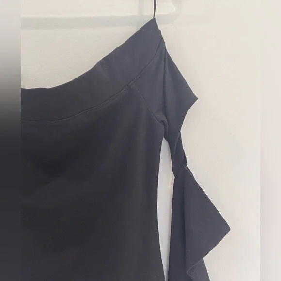 Agolde Black Off-Shoulder Top - Picture 6 of 8